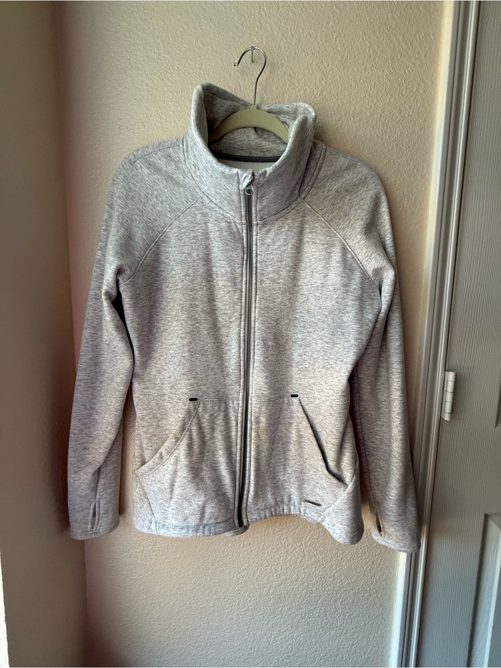 Mondetta Light Gray Full-Zip Utility Jacket